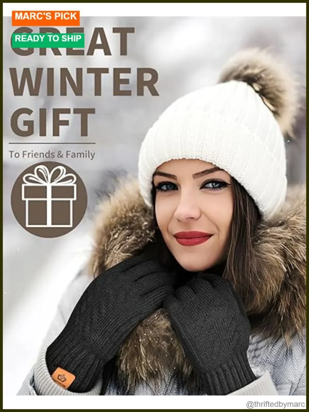 Touch Screen Thermal Gloves with Fleece Lining for Running Cycling